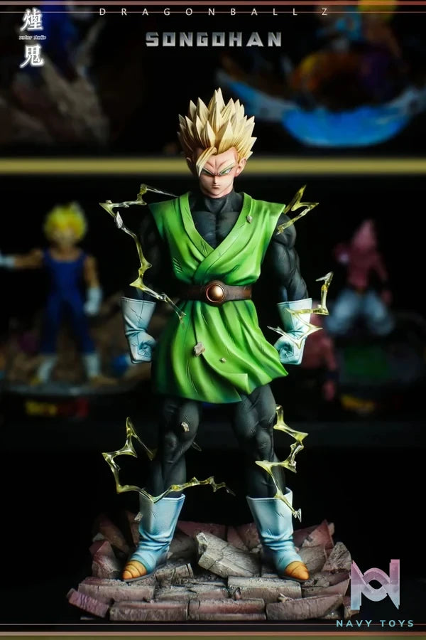 SMOKER Studio - Green Gi Teen Gohan Dragon Ball resin statue Navy Toys anime figure
