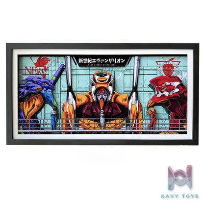 KALA HOME Studio – Neon Genesis Evangelion Multiple Characters #01 3D Decorative Painting eon Genesis Evangelion