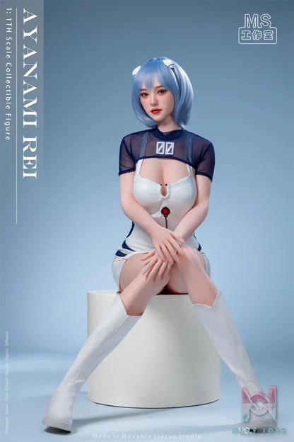 Movable Statue Studio – Neon Genesis Evangelion Realistic Anime 01 Rei Ayanami Fan Version MS-002A 1:1 Scale Life Size Figure