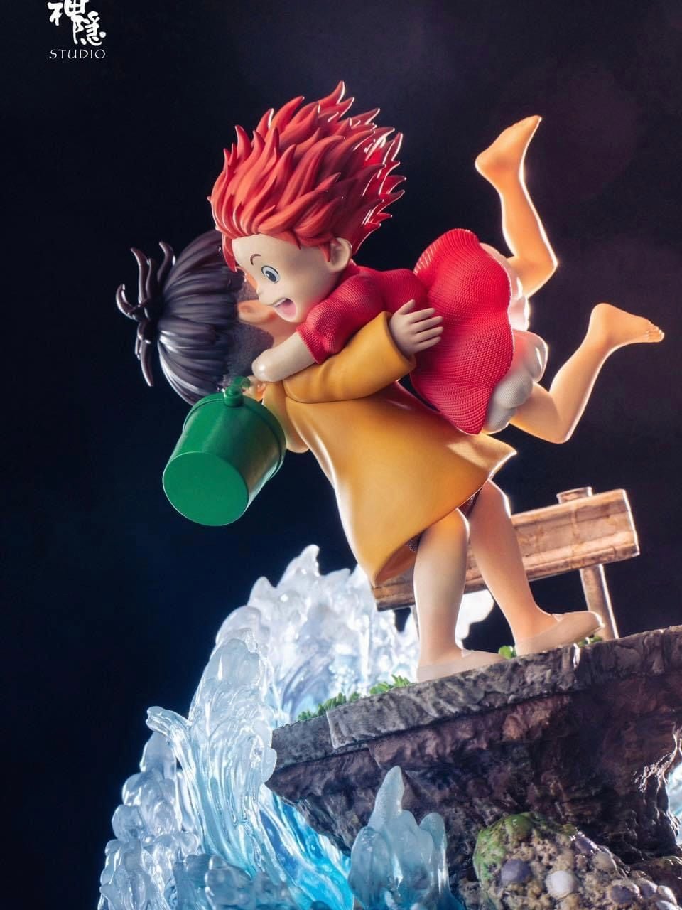 Ponyo & Sosuke - Ponyo On The Cliff By The Sea - ShenYin Studio resin statue shenyin studio anime figure