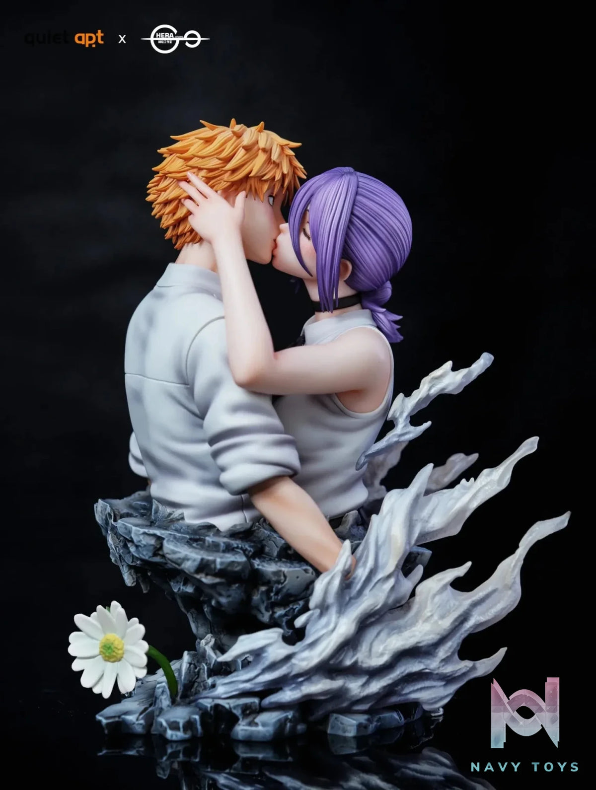 QuietArt Studio & Hera Studio - Chainsaw Man Bomb Demon Bom & Reze & Kiss Busts resin statue Navy Toys anime figure