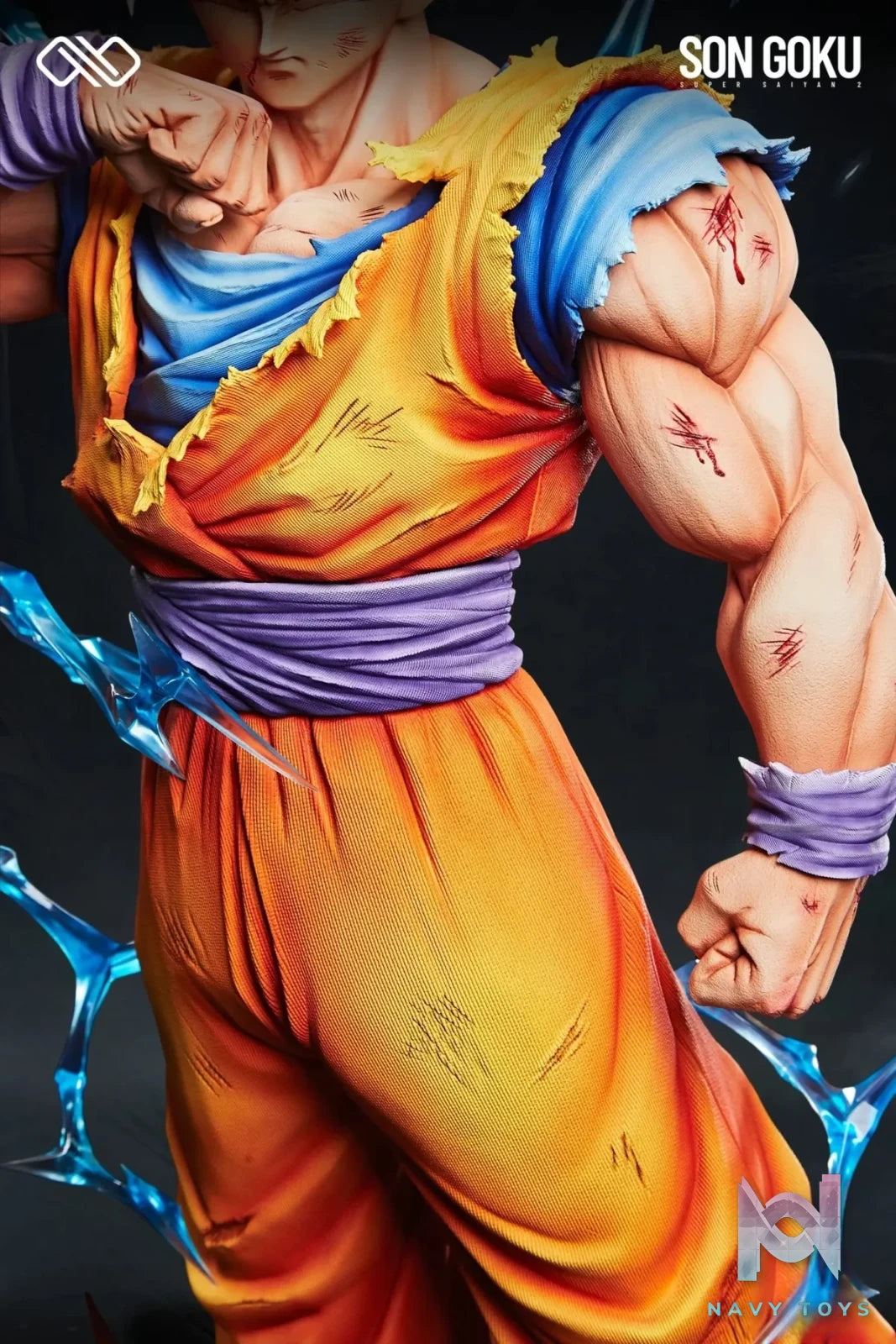Infinite Studio - Dragon Ball Super Saiyan 2 Goku resin statue Navy Toys anime figure