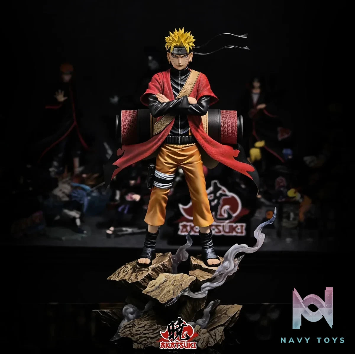 Akatsuki Studio - Naruto Heroes of Konoha Uzumaki Naruto resin statue Navy Toys anime figure