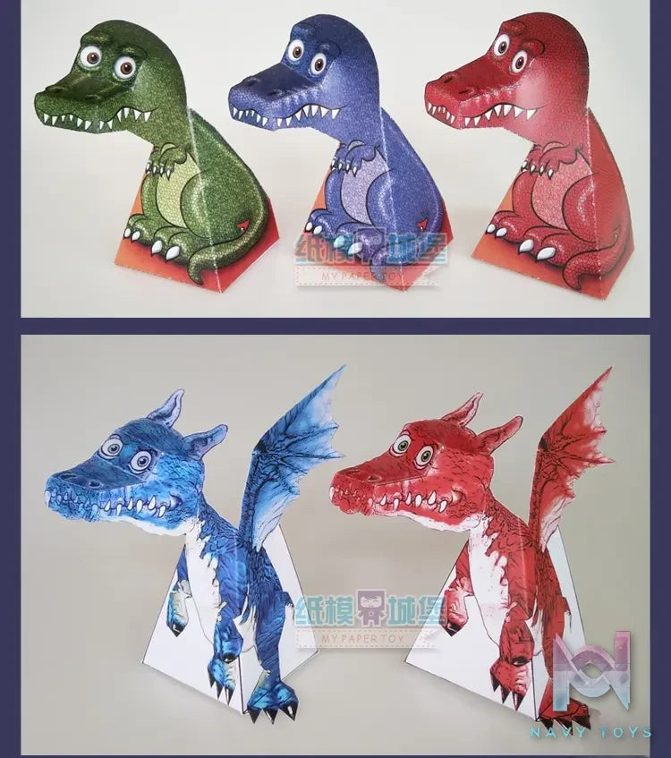 Qian Zhi Lu Studio – Animal Series Visual illusion 3D Paper Model DIY