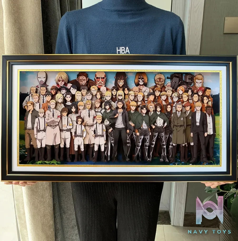 KALA HOME Studio – Attack on Titan Multiple Characters #05 Titan 3D Decorative Painting
