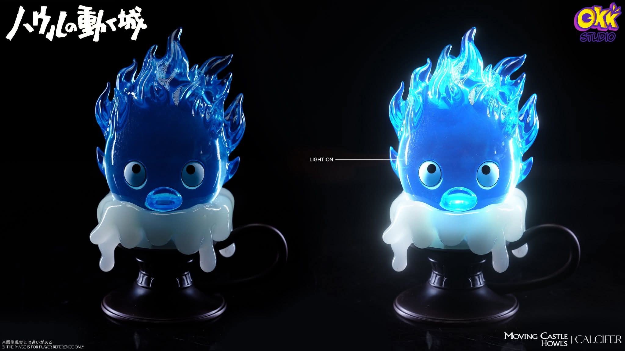 Candlestick Calcifer resin statue Okk Studio anime figure