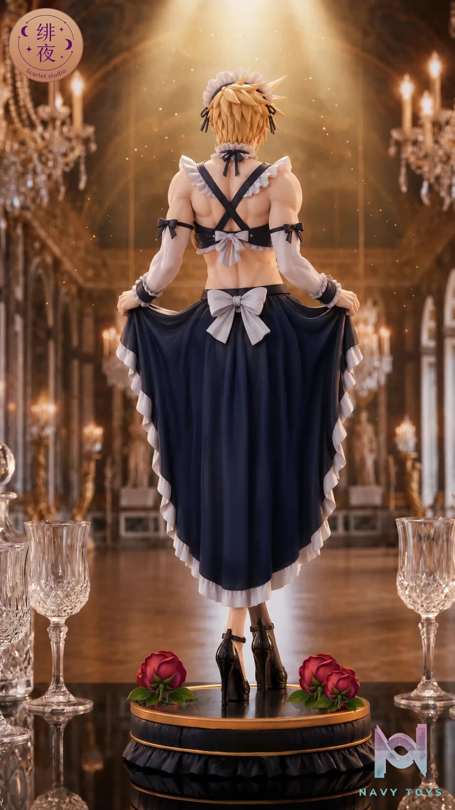Scarlet Studio – Cross-dressing Cloud in a Maid Outfit Final Fantasy