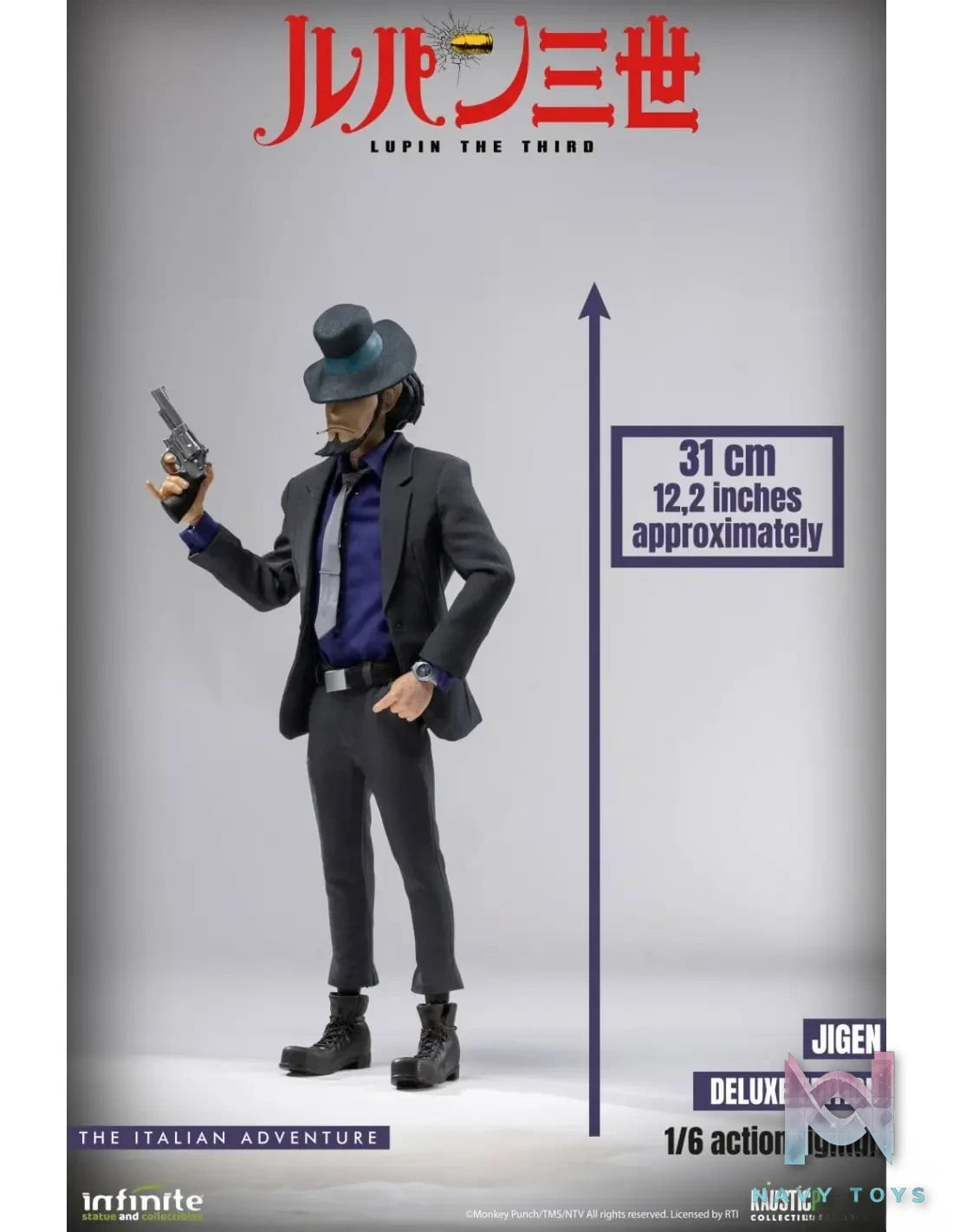 Infinite Statue – Lupin The 3rd The Italian Adventure 1/6 Action Figure Daisuke Jigen (Licensed)