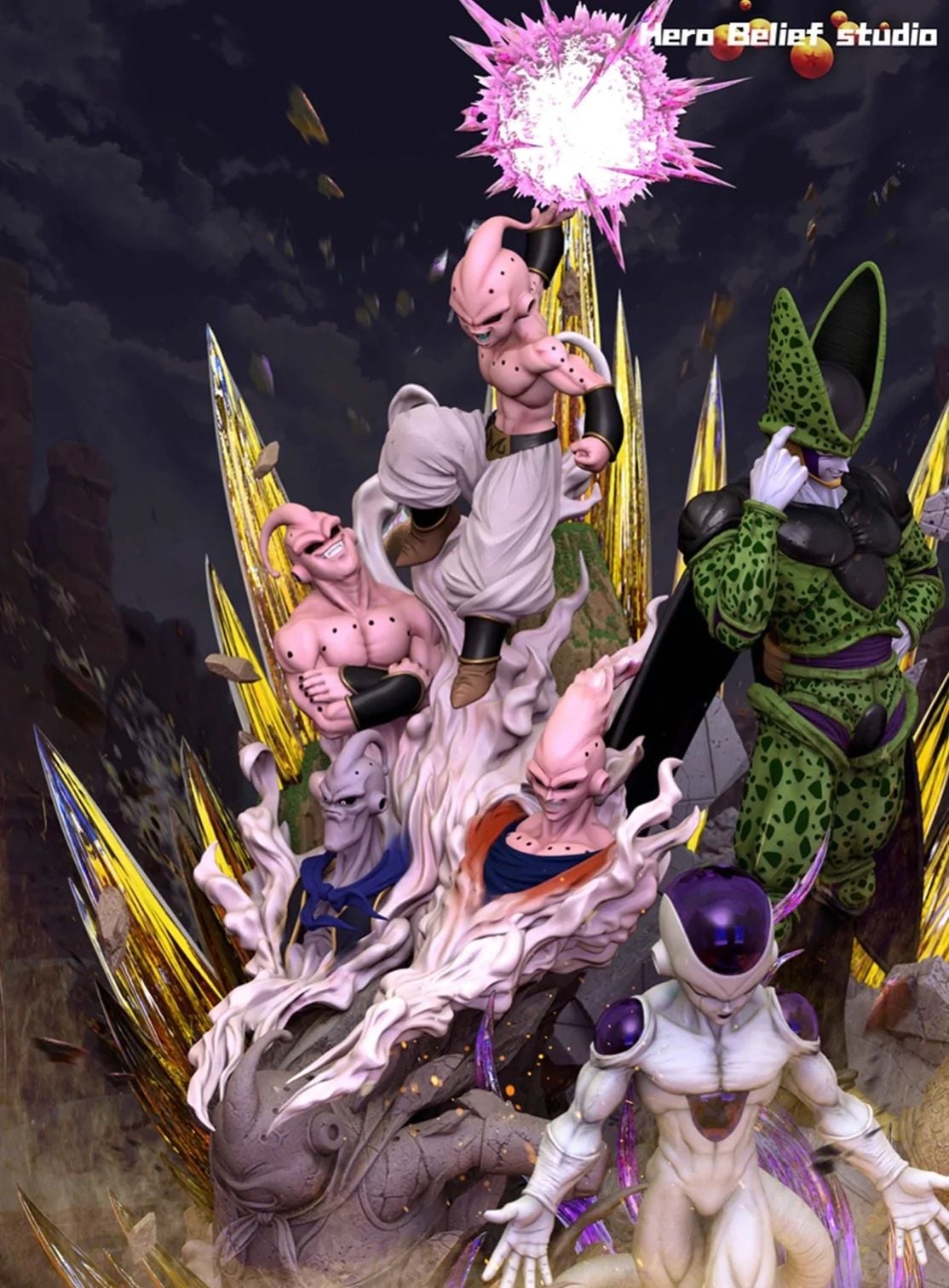 Freiza & Cell & Buu - Dragon Ball - Hero Belief Studio resin statue hero belief studio anime figure