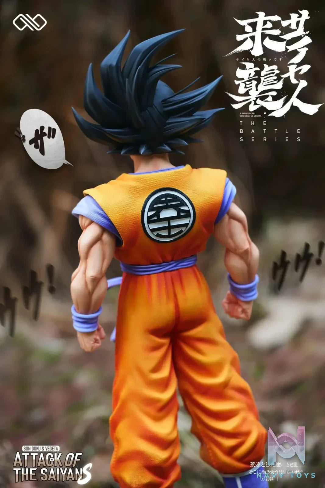Infinite Studio - Dragon Ball Saiyan Goku & Vegeta resin statue Navy Toys anime figure