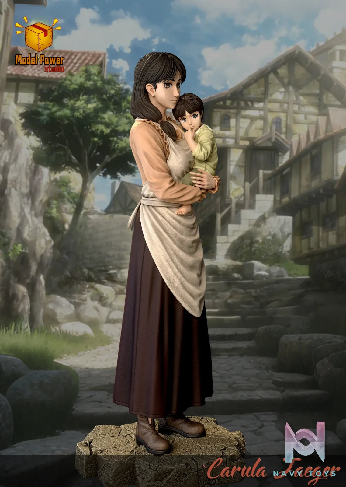 Model Power Studio – Carla Jaeger X Eren Jaeger Attack on Titan