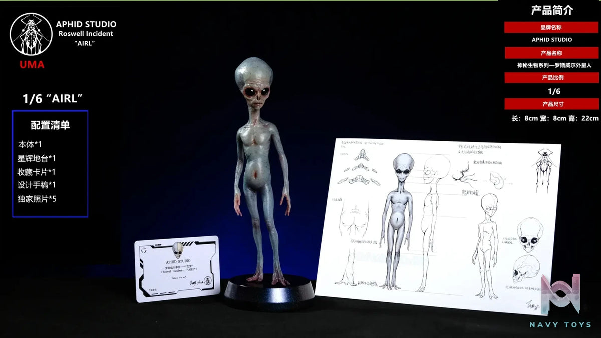 Aphid Studio – Original UMA Series #2 Roswell ET (Licensed)
