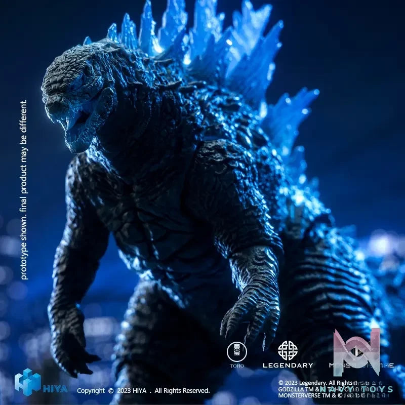 HIYA Studio – Exquisite Basic Series None Scale 7 Inch Godzilla vs Kong Heat Ray Godzilla Translucent Ver. Action Figure EBG0070