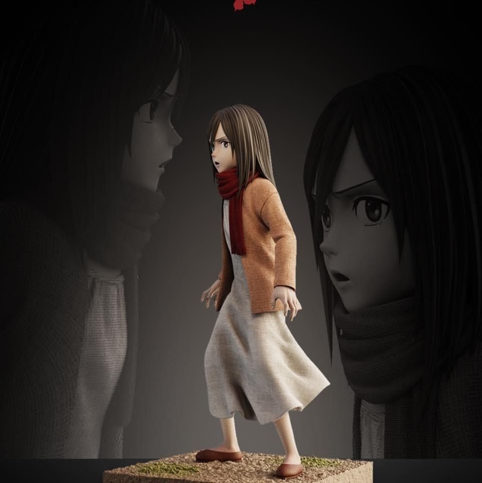 Childhood Mikasa Ackerman - Attack on Titan - Comic Hero Studio resin statue Comic Hero Studio anime figure