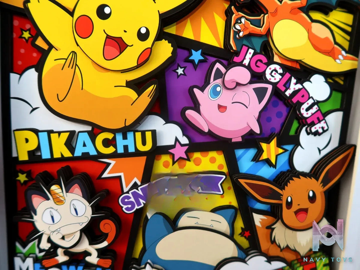 KALA HOME Studio – Pokémon Multiple Characters #11 3D Decorative Painting Pokémon