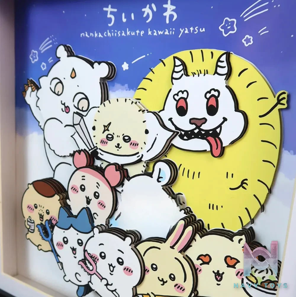 KALA HOME Studio – Chiikawa Multiple Characters 3D Decorative Painting Chiikawa