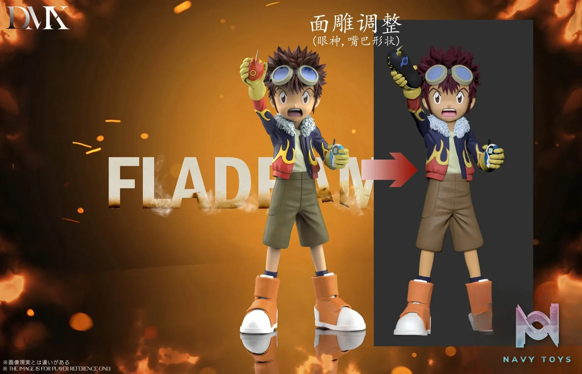 DMX Studio – Digimon Lighdramon & Motomiya Daisuke & V-mon & Fladramon