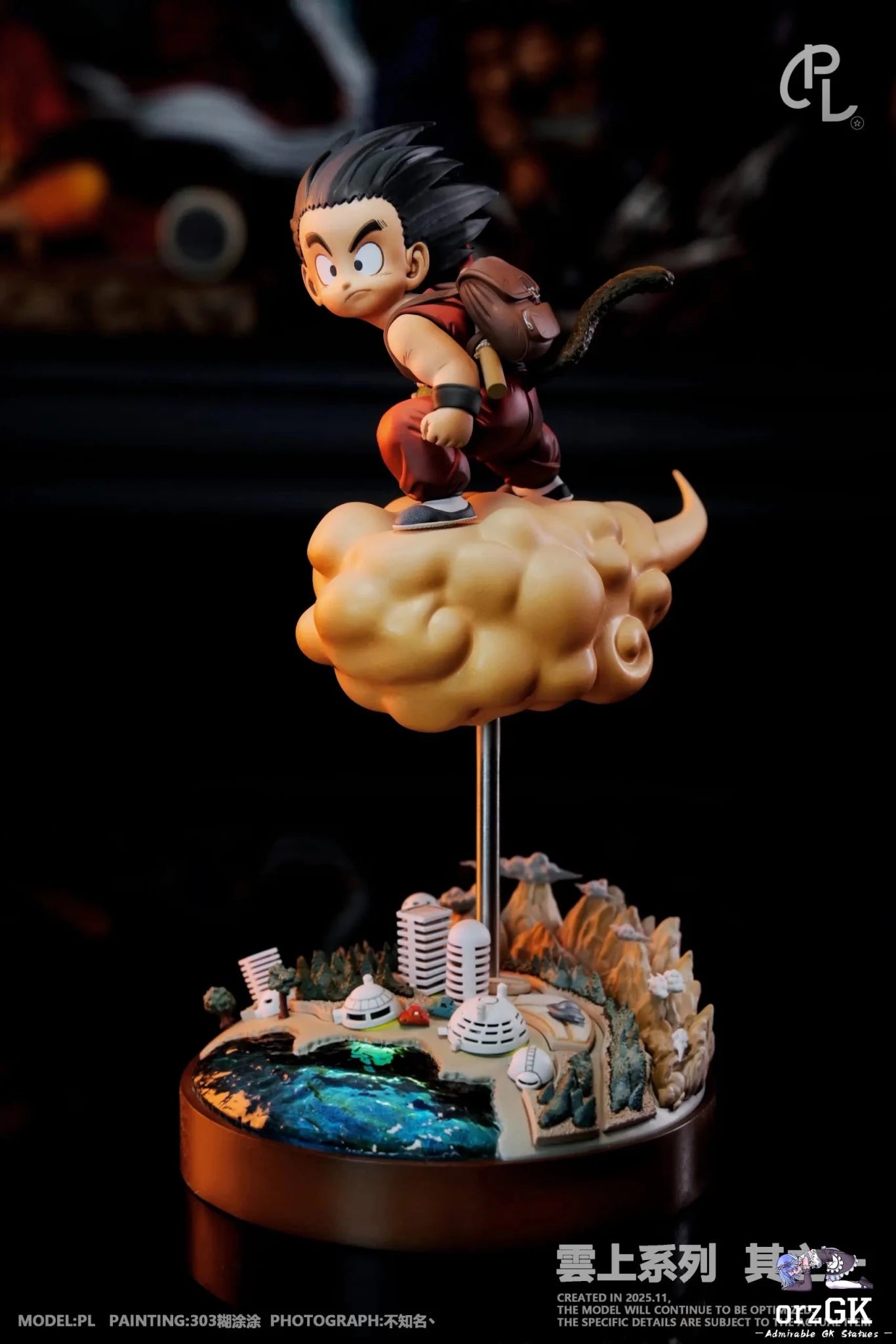PL Studio - Backpack Son Goku Dragon Ball resin statue Navy Toys anime figure