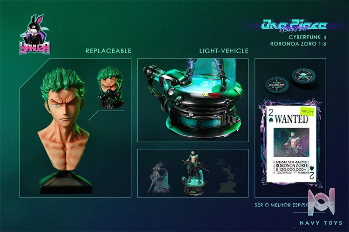 Yakuza Studio – One Piece Cyberpunk Series Roronoa Zoro