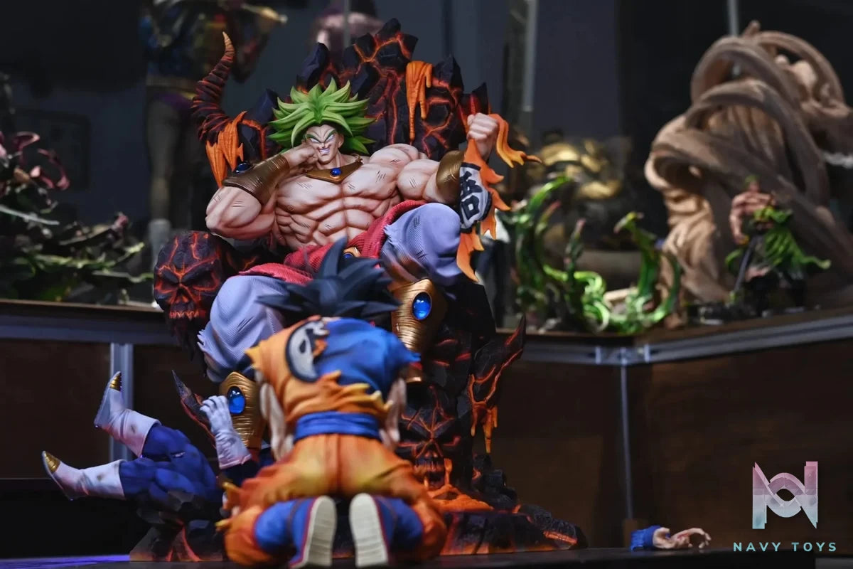 YISHOU Studio - Throne Broly Dragon Ball resin statue Navy Toys anime figure
