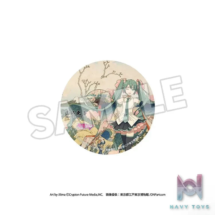 Presence – Katsushika Hokusai x Hatsune Miku Pinback Button 8Pack BOX (Licensed)