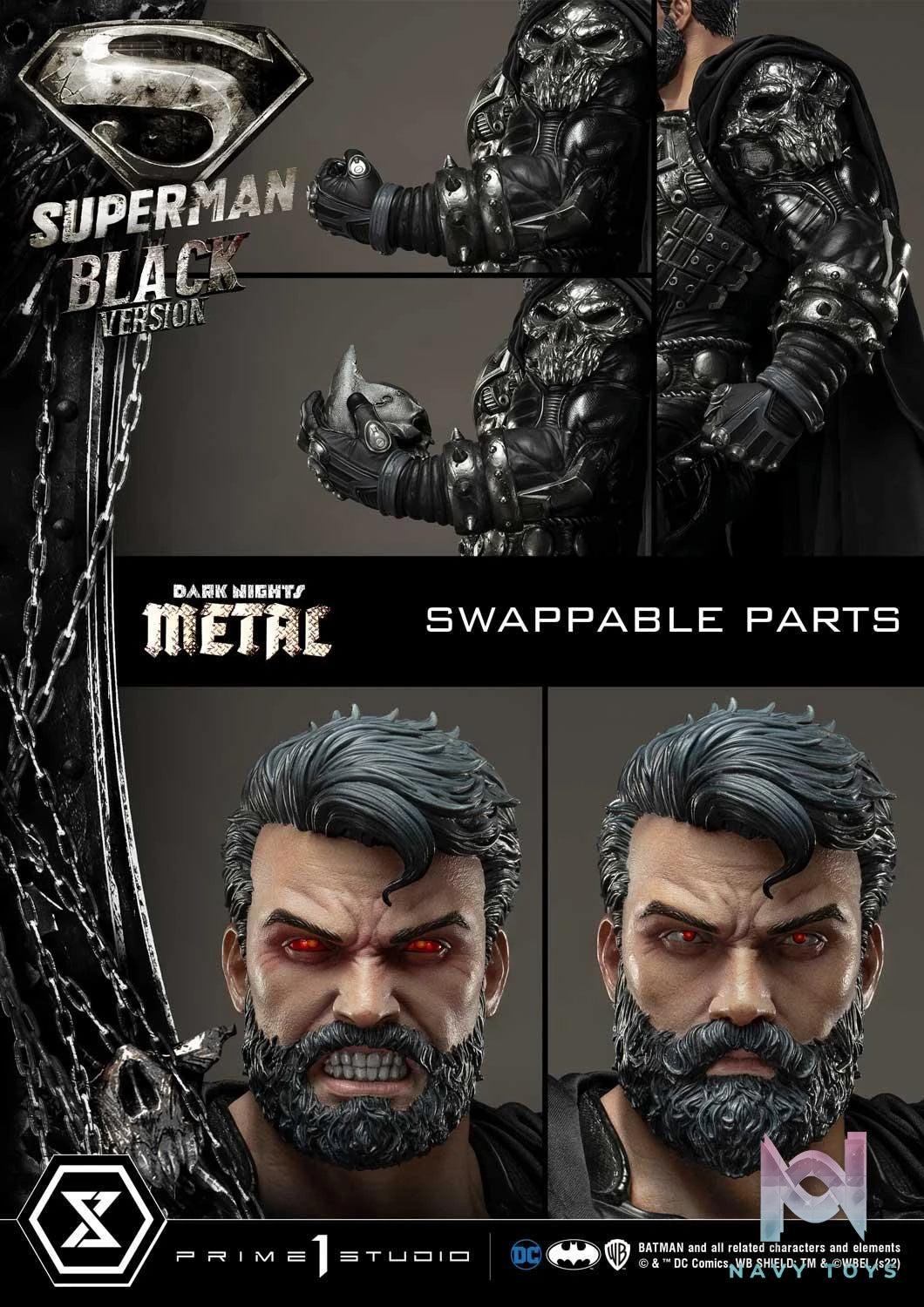 Superman - Dark Nights: Metal - Prime 1 Studio (MMDCMT - 08BL,DXL) resin statue Prime 1 Studio anime figure