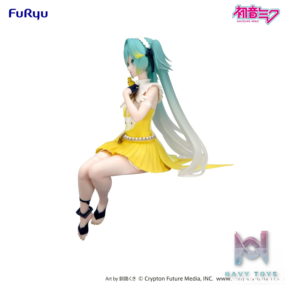 FURYU – Hatsune Miku Noodle Stopper Figure Canary Bird (Licensed)