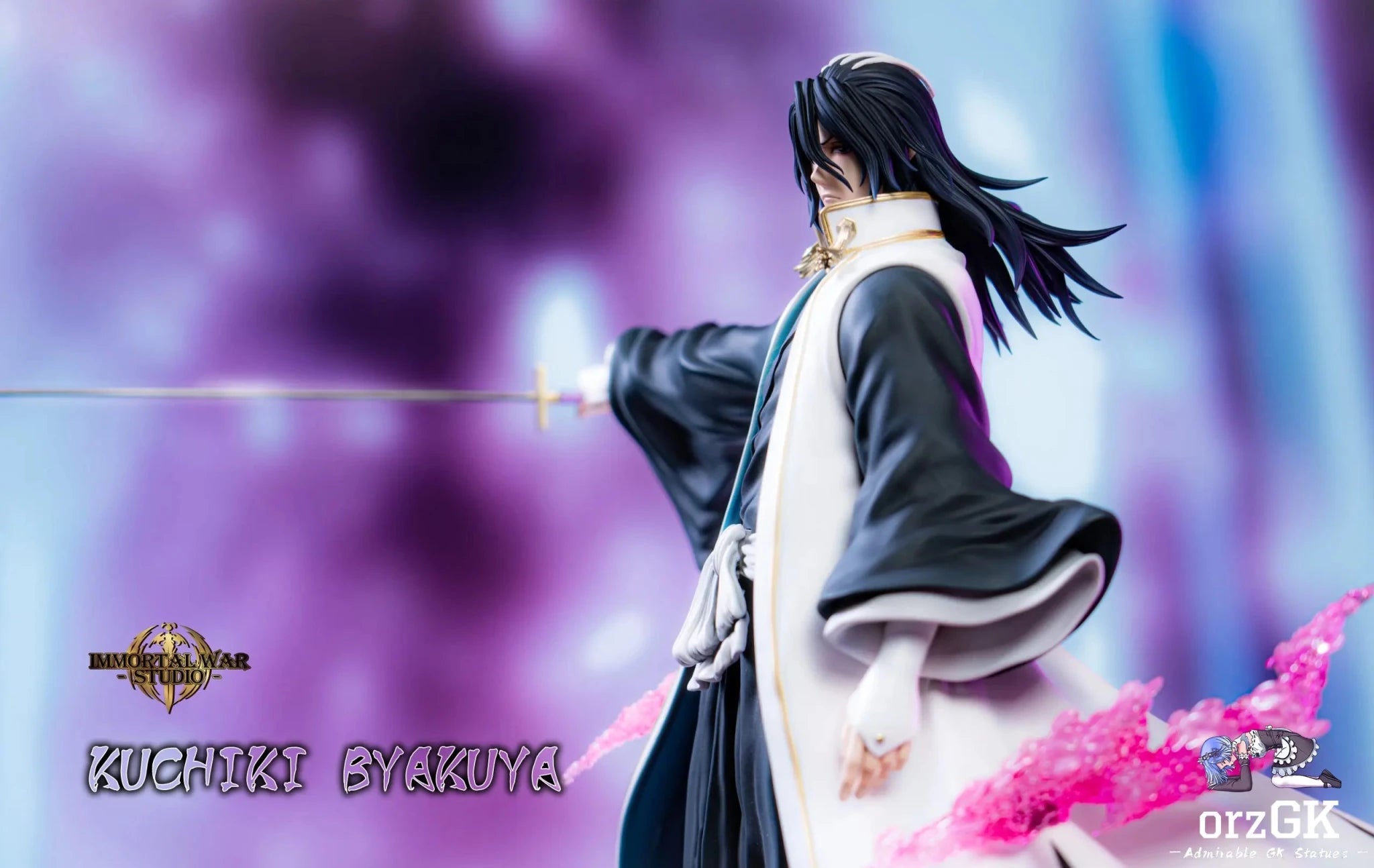 I.W Studio - Captain Series 12 Byakuya Kuchiki Bleach resin statue Navy Toys anime figure