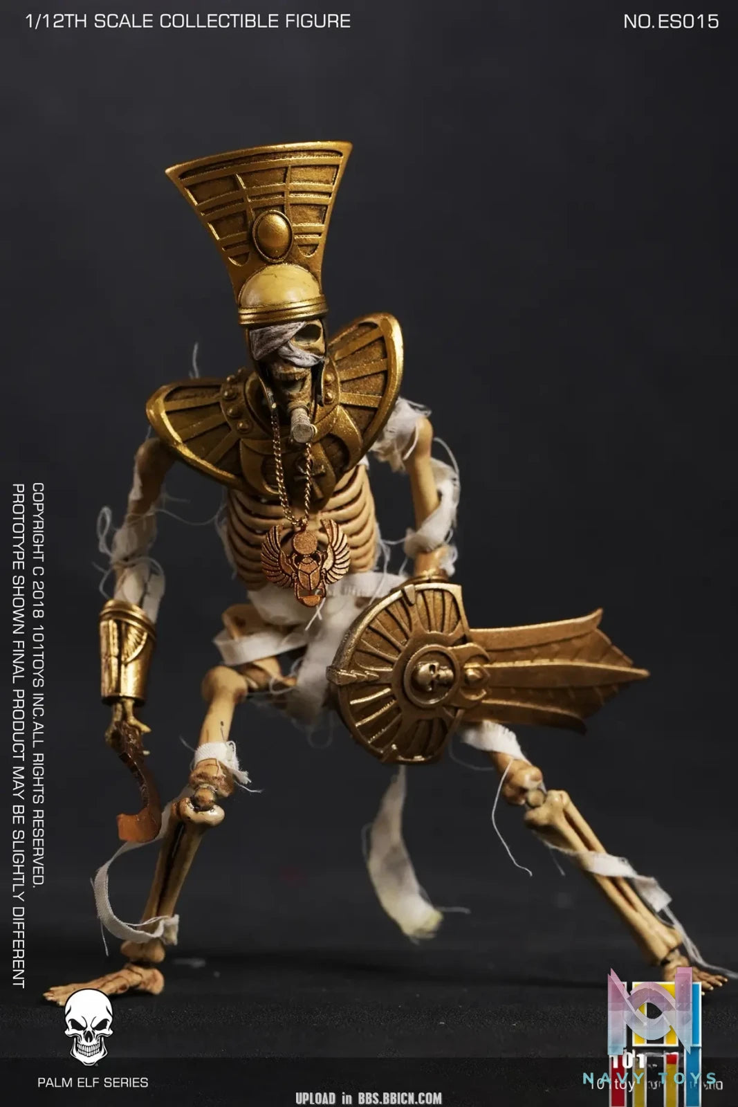 101Toys – Original PALM ELF SERIES- Skeleton Egyptian Mummy (Licensed)