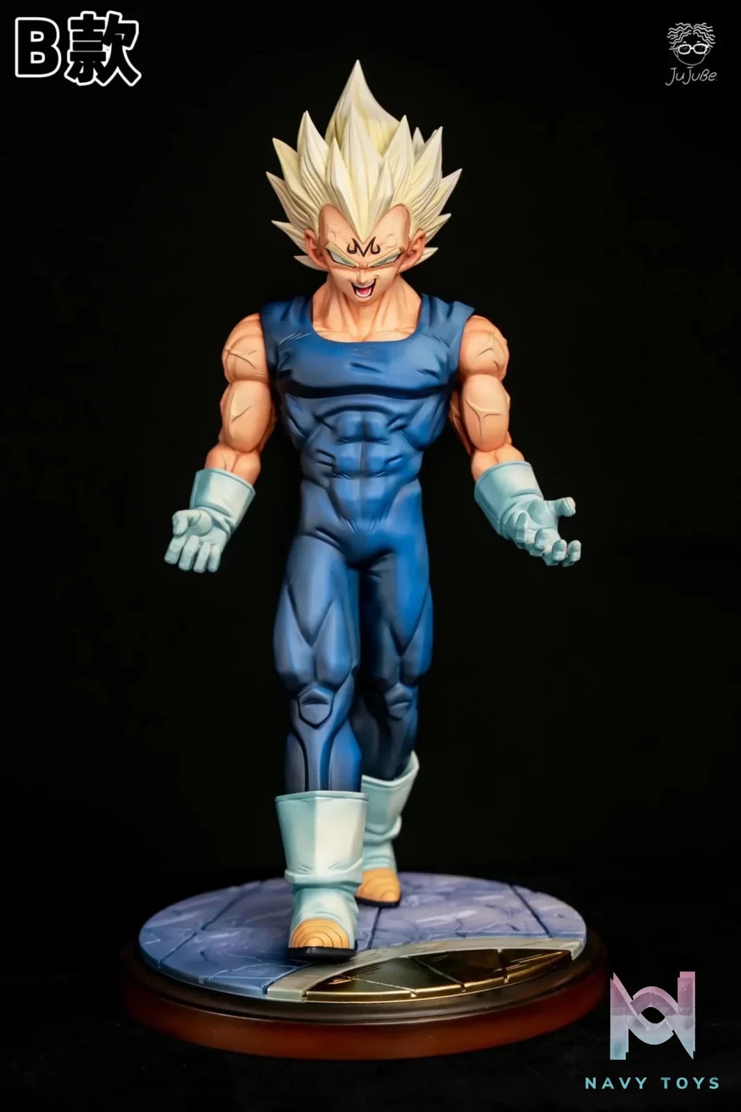 Dong Zao Studio - Dragon Ball Cover Page Majin Vegeta resin statue Navy Toys anime figure