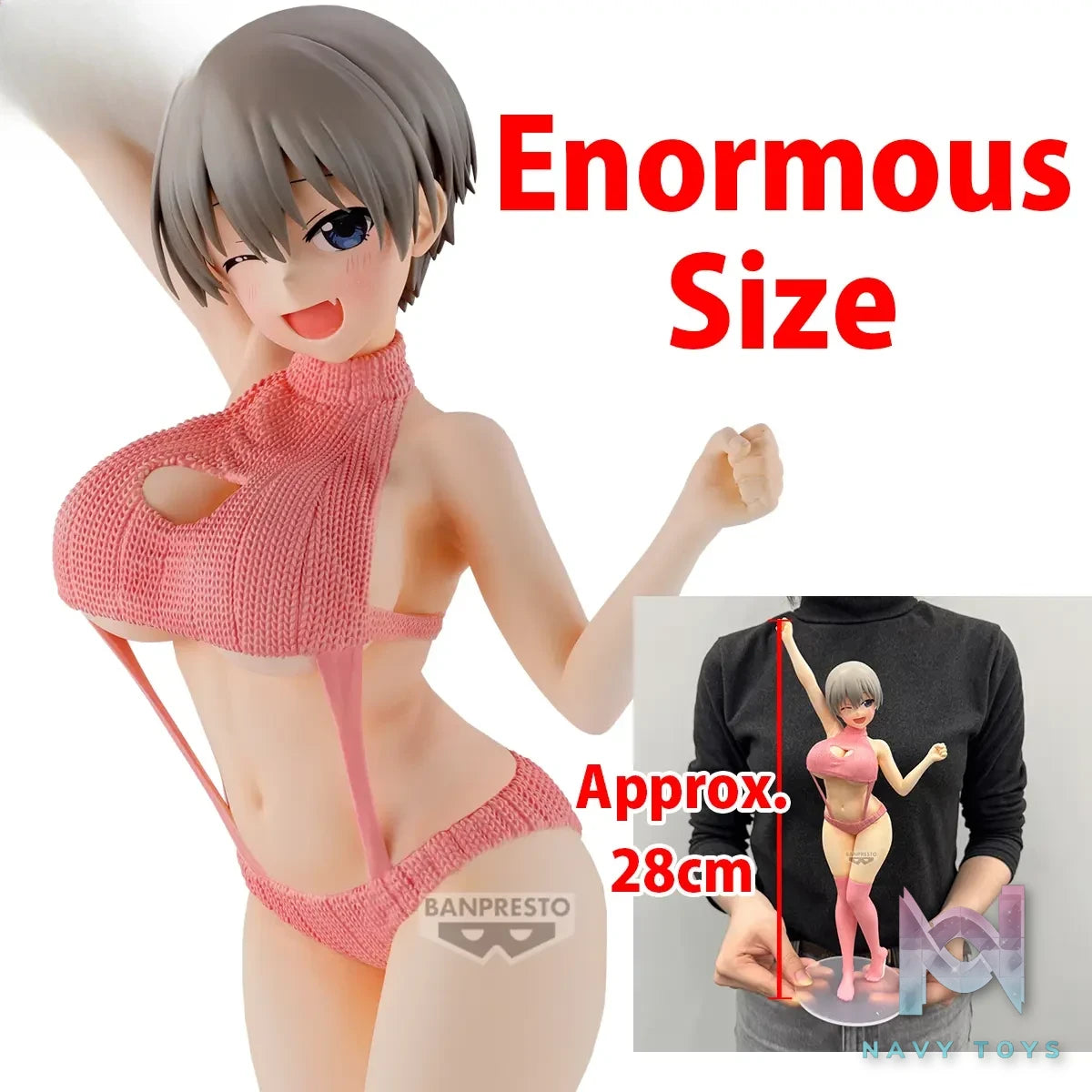 BANPRESTO – Uzaki-chan Wants to Hang Out! Season 2 Eternal Romance Uzaki Hana X Uzaki Tsuki Sweater Swimsuit ver. (Licensed)