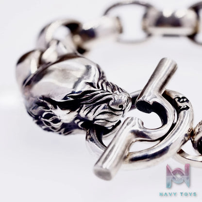 Raven Studio (silver jewelry) – Original Exclusive Design Wolf Head Bracelet Original
