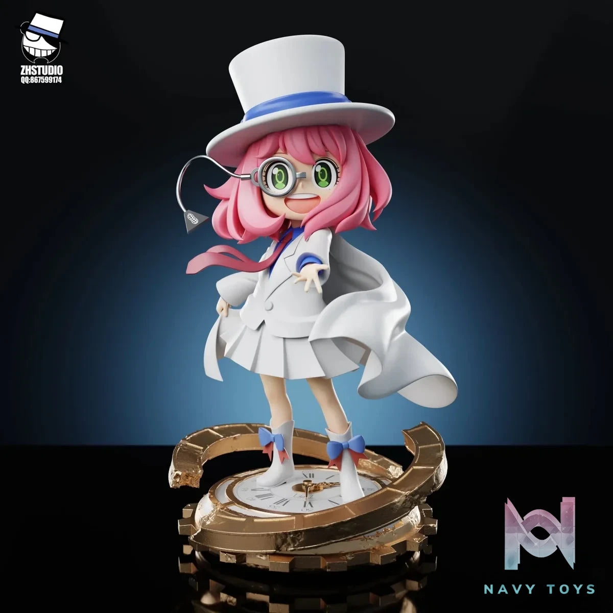 ZH Studio - Spy x Family Anya Forger COS Kaito Kuroba resin statue Navy Toys anime figure