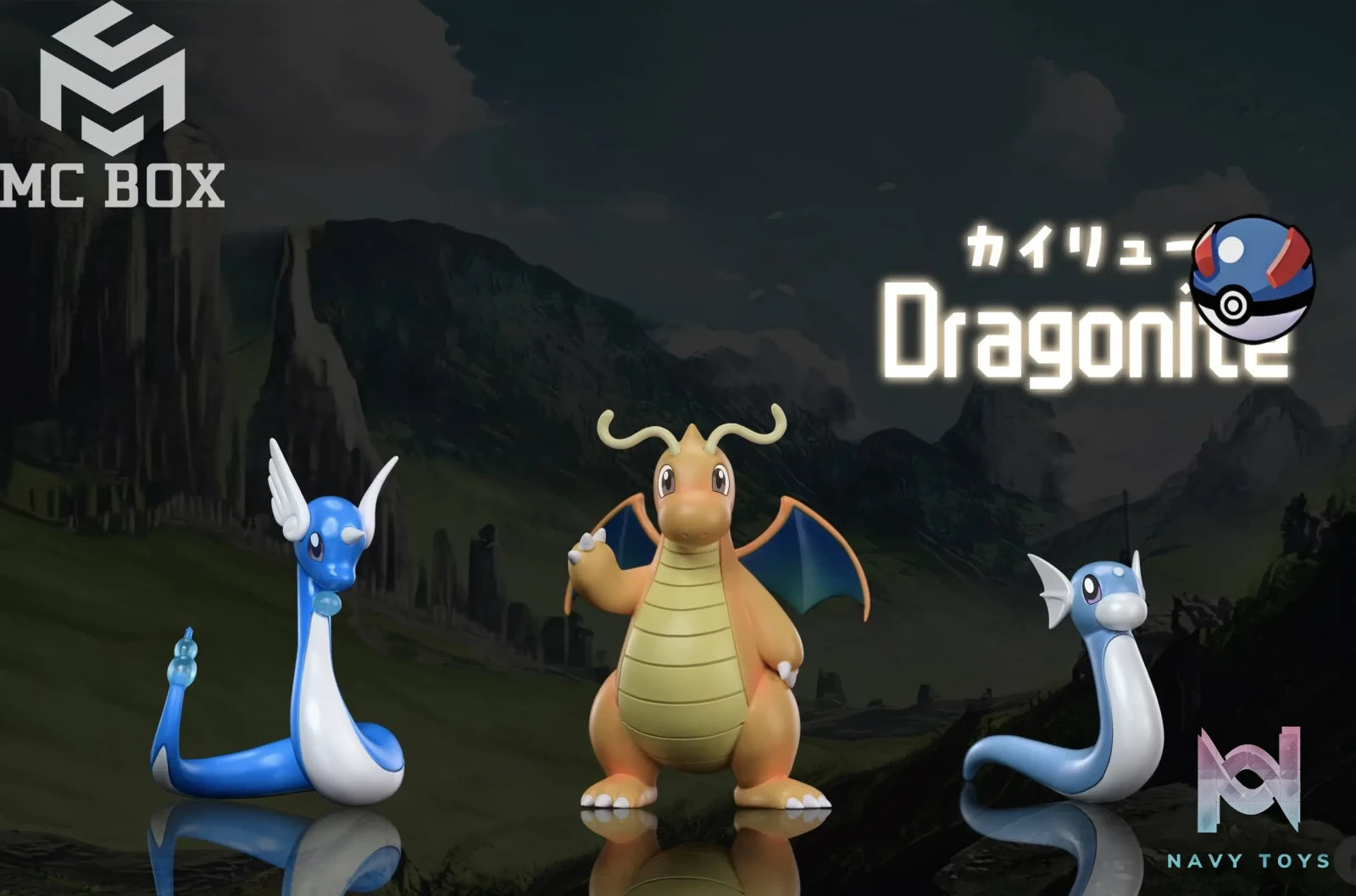 MC BOX Studio – Pokémon Dragonite Evolution Set