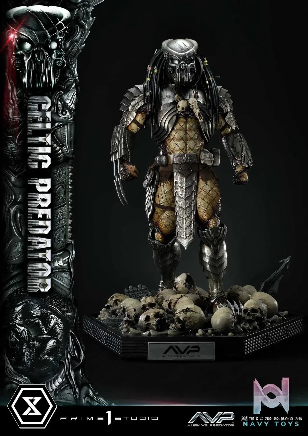 Prime 1 Studio Museum Masterline Alien vs. Predator Celtic Predator MMPR-05 MMPR-05S