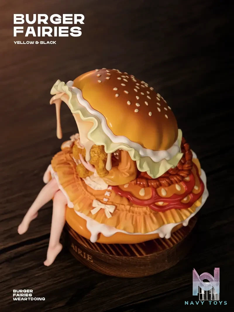WeArtDoing Studio – Original The Sleeping Beauty-Burger Fairies- Yellow & The Sleeping Beauty-Burger Fairies-Black (Licensed)