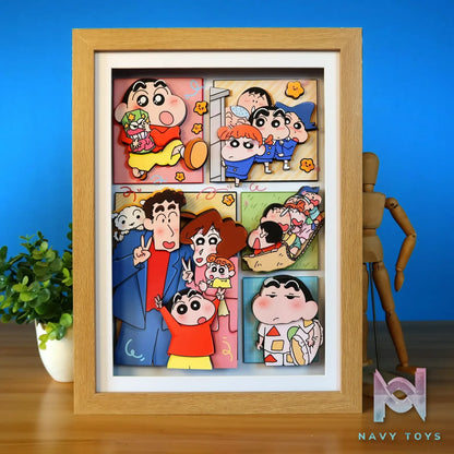 KALA HOME Studio – Crayon Shin-chan Multiple Characters #08 3D Decorative Painting Crayon Shin-chan