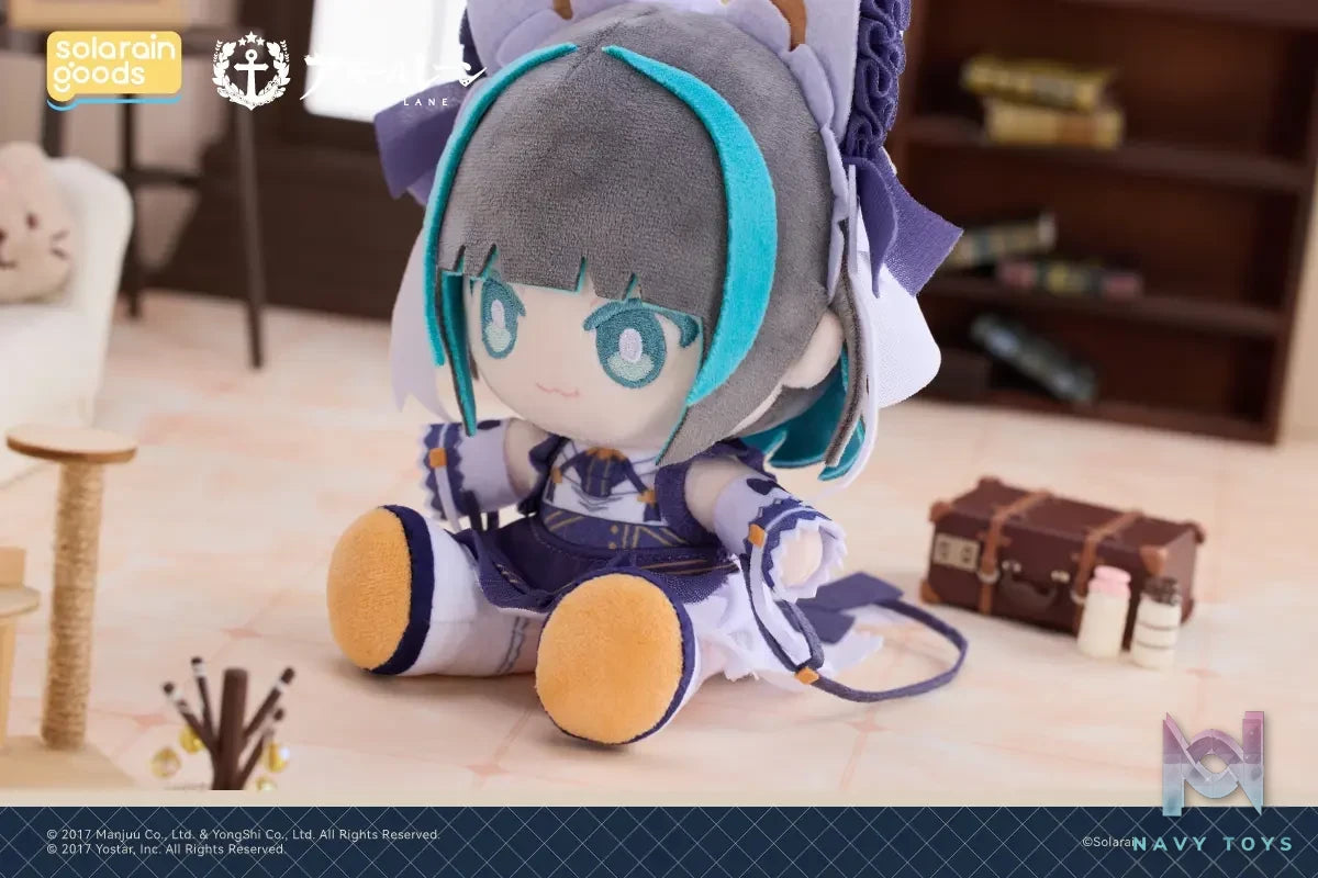 Solarain Toys – Azur Lane Cheshire × Formidable × Sirius PuniPuni Sitting Plush Doll (Licensed)