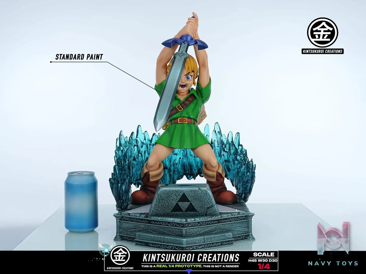 KINTSUKUROI CREATIONS Studio – The Legend of Zelda YOUNG LINK PULLING MASTER SWORD