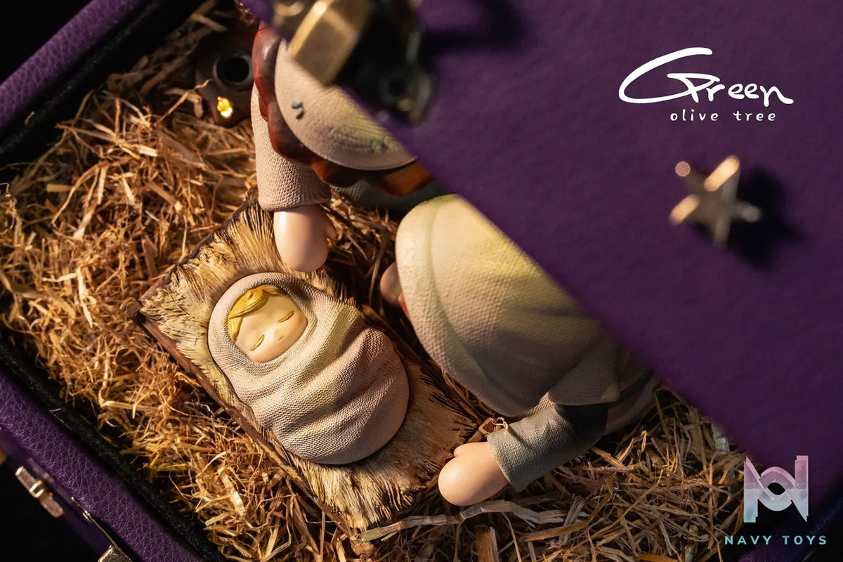 Green Olive Tree Studio – BOX Story Illustration Series-He Was Born in a Manger (Licensed)