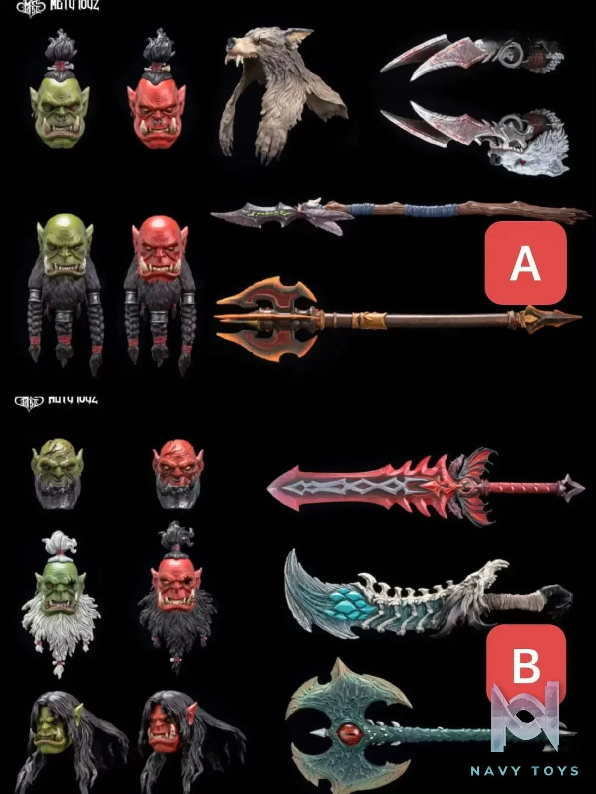 METYTOYZ – World of Warcraft War Armor Giant Accessories Pack (Licensed)
