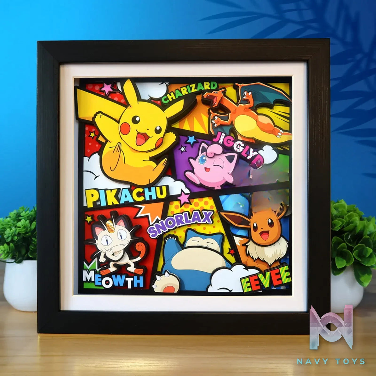 KALA HOME Studio – Pokémon Multiple Characters #11 3D Decorative Painting Pokémon