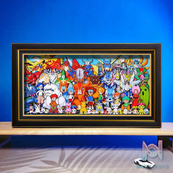 Yu Zhi Jiang Studio – Digimon Multiple Characters Series #2 3D Decorative Painting Digimon