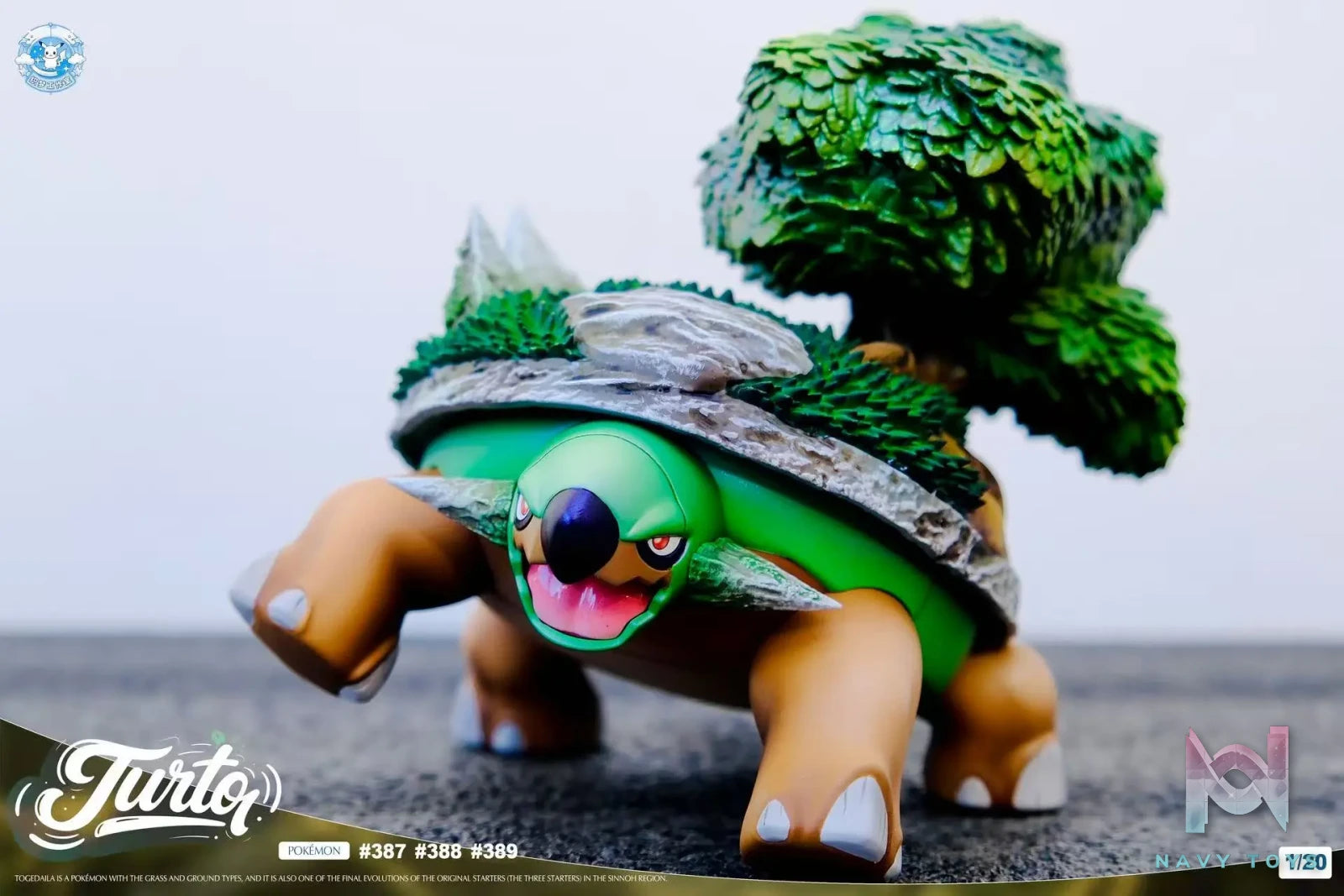 Zm Studio – Pokémon Torterra Evolution Set