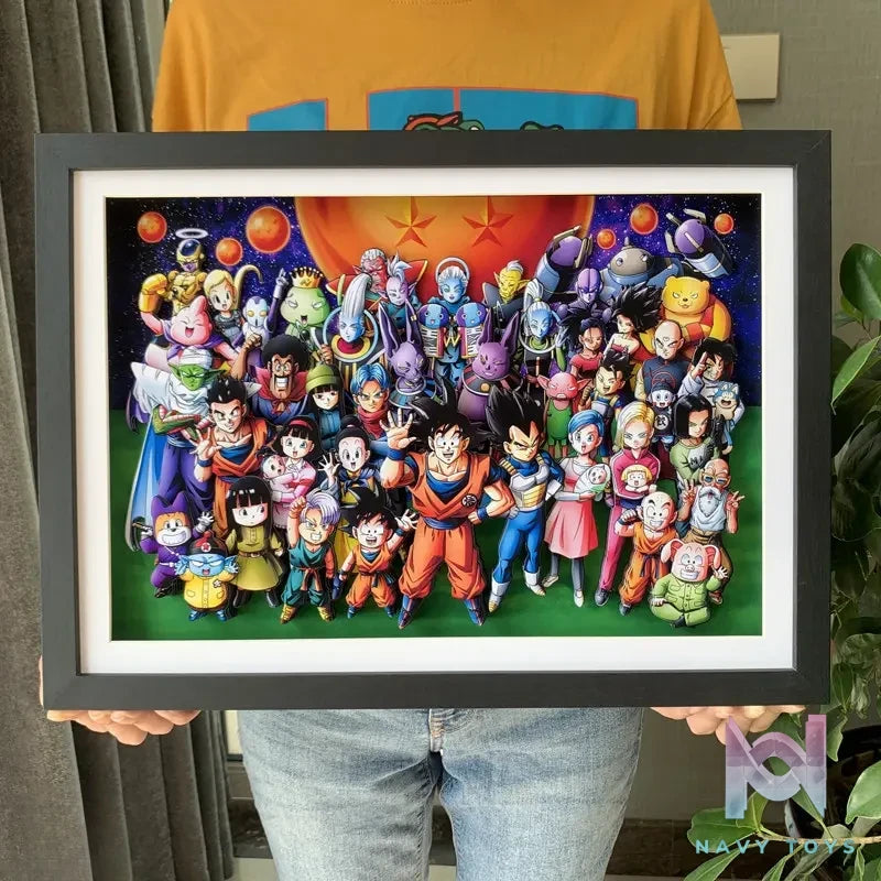 KALA HOME Studio – Dragon Ball Multiple Characters #05 3D Decorative Painting Dragon Ball