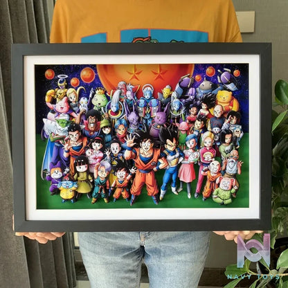KALA HOME Studio – Dragon Ball Multiple Characters #05 3D Decorative Painting Dragon Ball