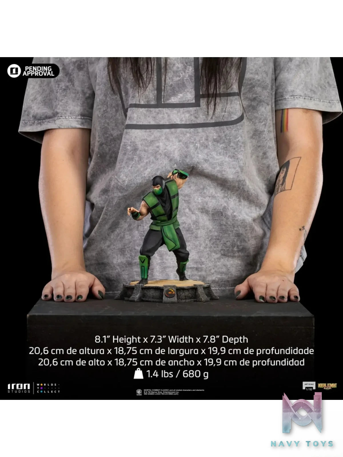 Iron Studio – Mortal Kombat Art Scale 1/10 Statue Reptile (Licensed)