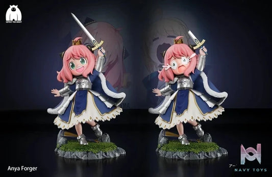 LOVELY THE BEAST Studio - Spy x Family Anya Forger COS Artria Pendragon resin statue Navy Toys anime figure