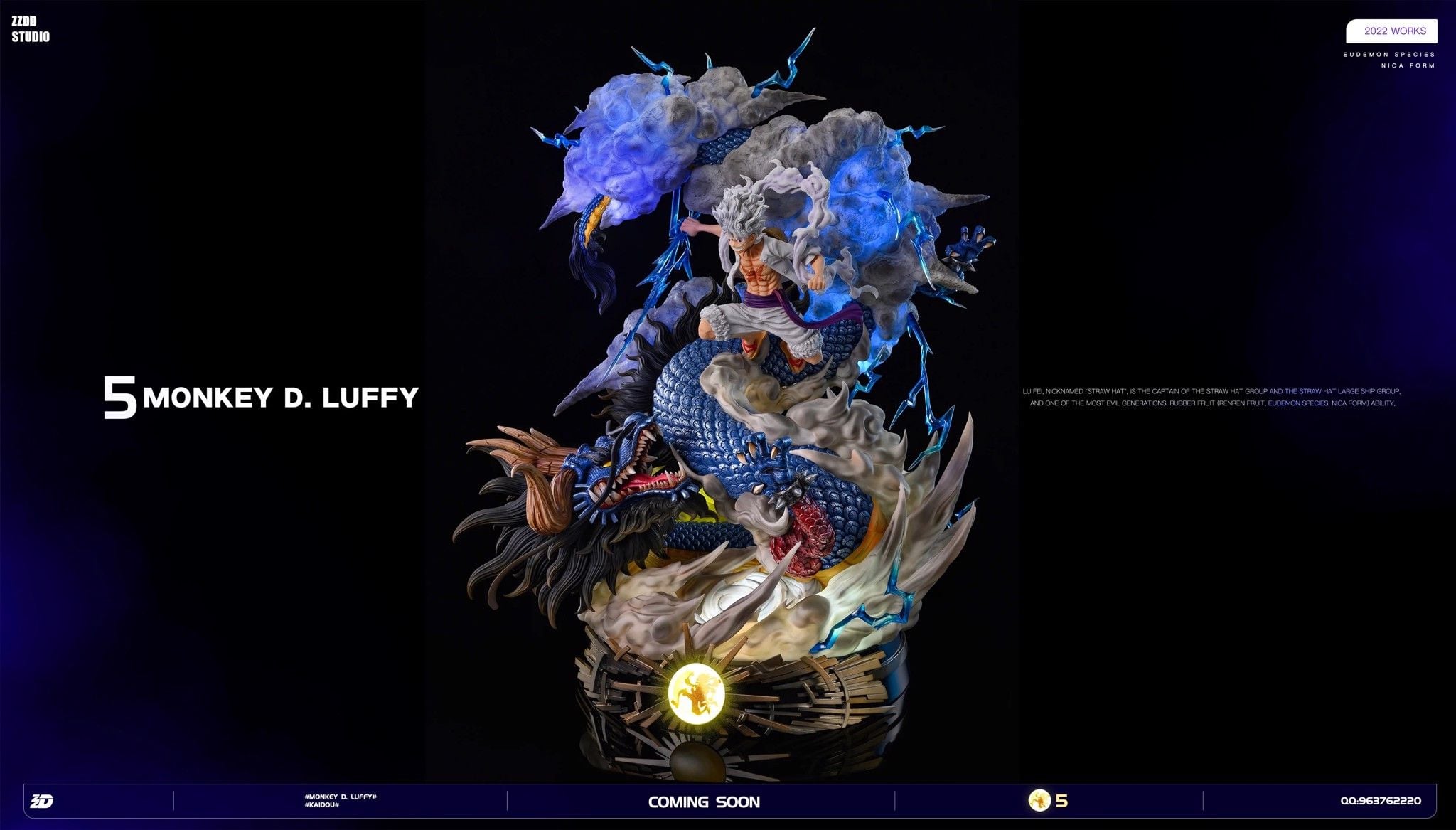 Luffy vs Kaido - One Piece - ZZDD Studio resin statue zzdd studio anime figure