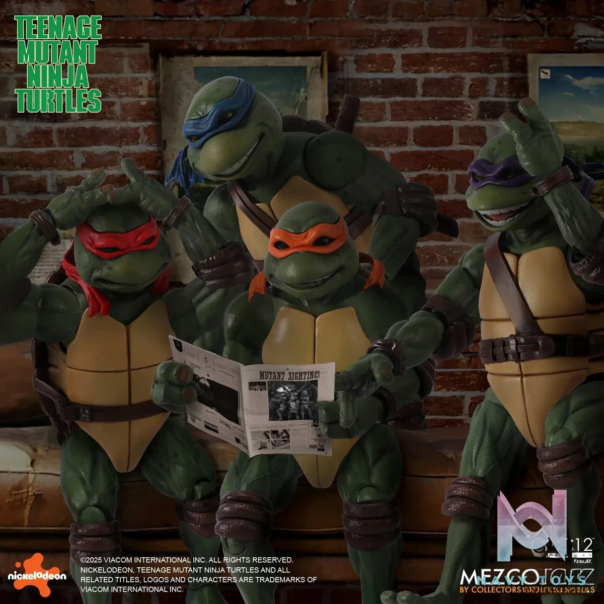 Mezco Studio – Teenage Mutant Ninja Turtles (1990) Boxed Set 1/12 Action Figure (Licensed)